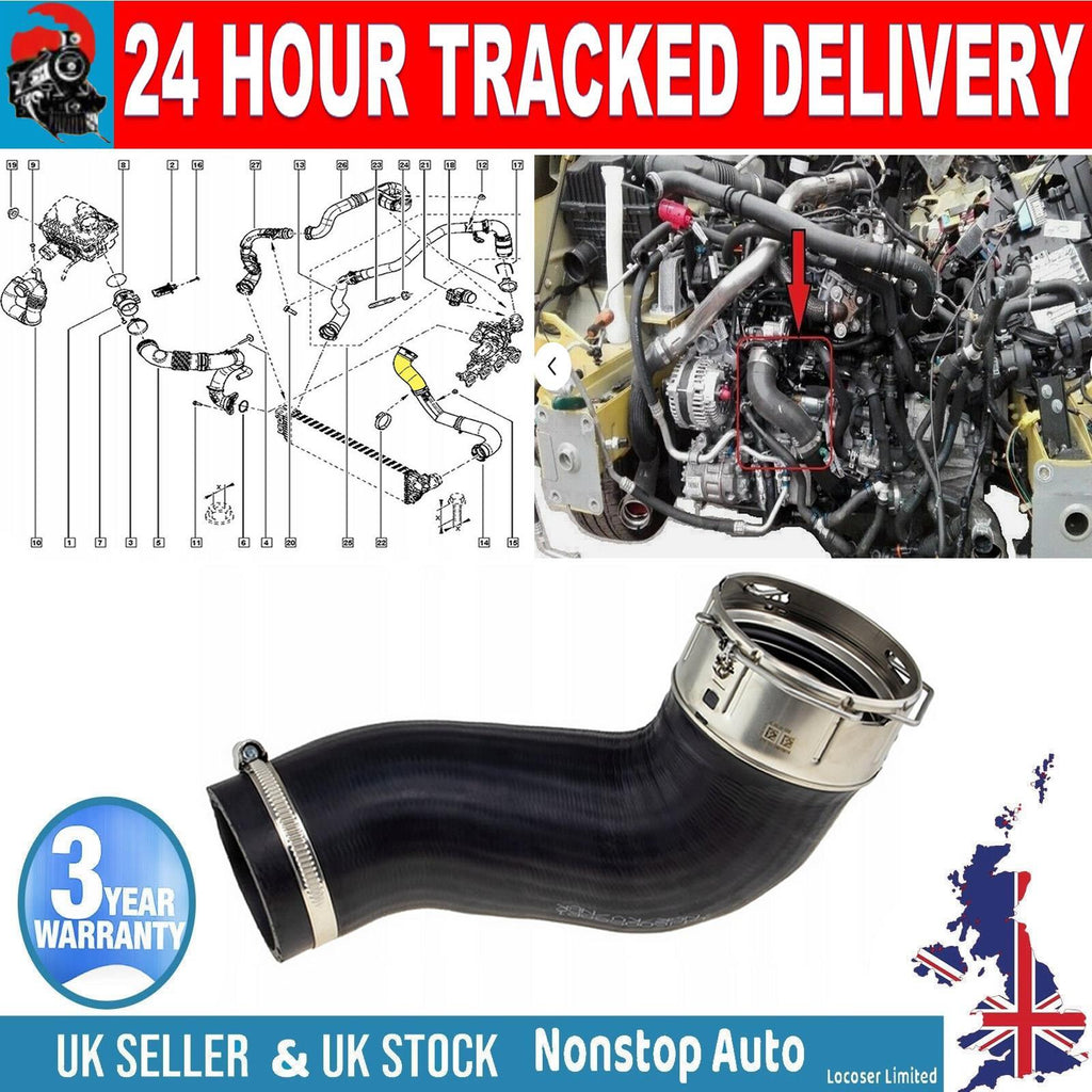 TURBO INTERCOOLER HOSE PIPE  SMALL  FOR NISSAN NV400 dCi  OPEL VAUXHALL MOVANO B 2.3 CDTI RENAULT MASTER 2.3 dCi 1124095