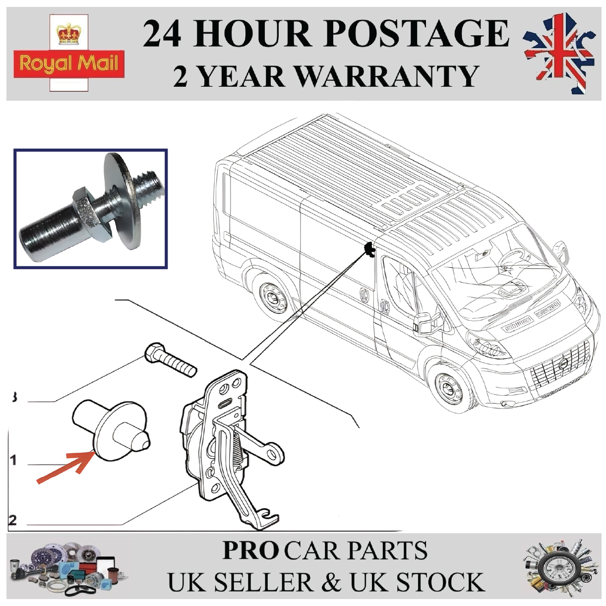 Sliding Door Roller Guide Right Side For FIAT Ducato CITROEN Jumper PEUGEOT Boxer 53389146 8503.KX