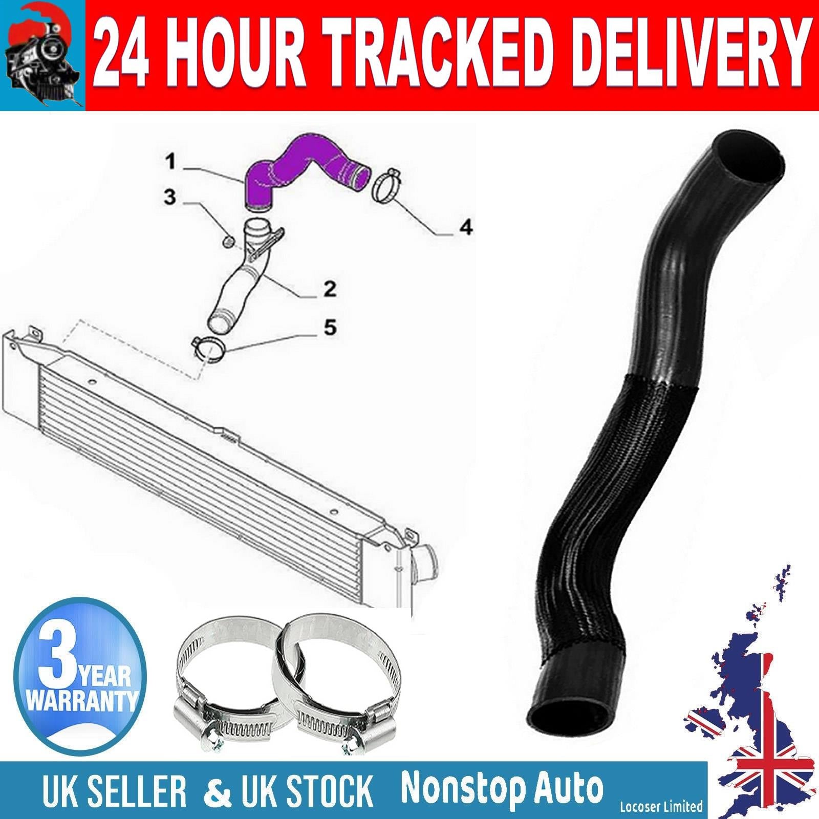 TURBO INTERCOOLER HOSE PIPE FOR FIAT DUCATO III 2.3 MULTIJET 110 HP  150 HP  1366817080