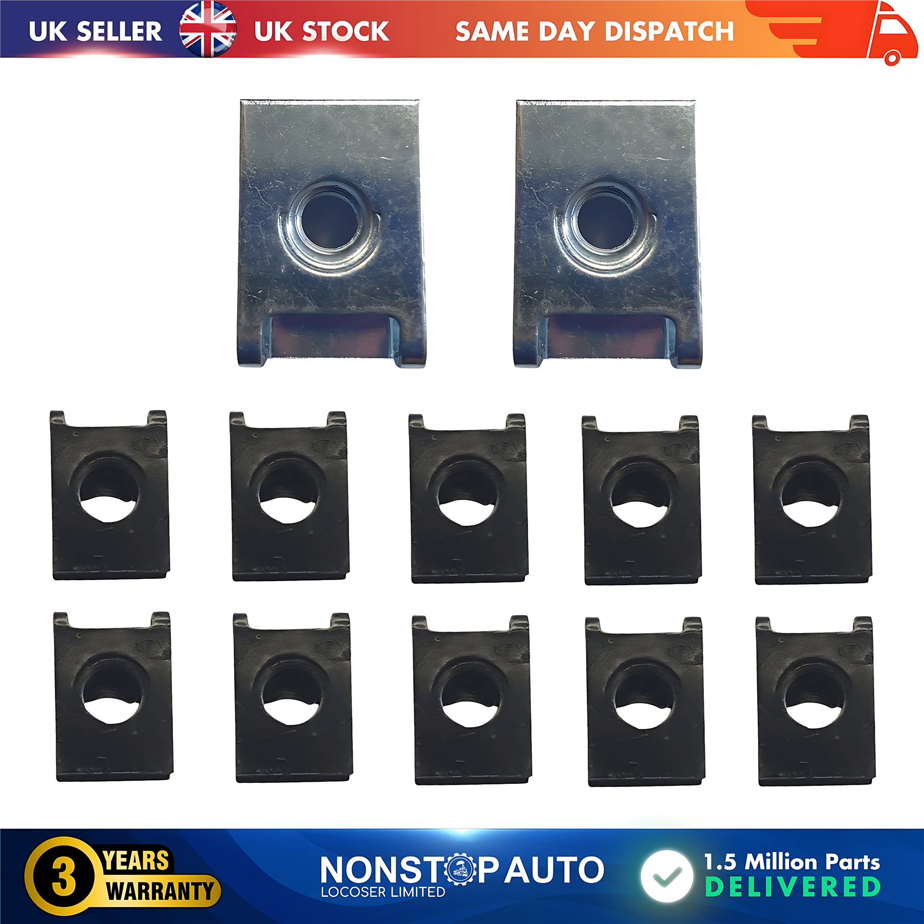 2X Front Bumper Bracket Holder Left and Right For FORD Transit 2013-2018