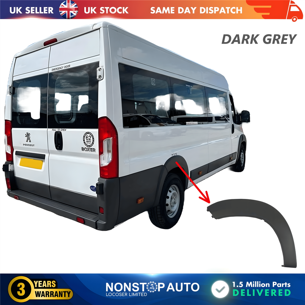 Wheel Arch Trim Moulding Rear Right For CITROEN Relay PEUGEOT Boxer FIAT Ducato 2006 on 8547X7