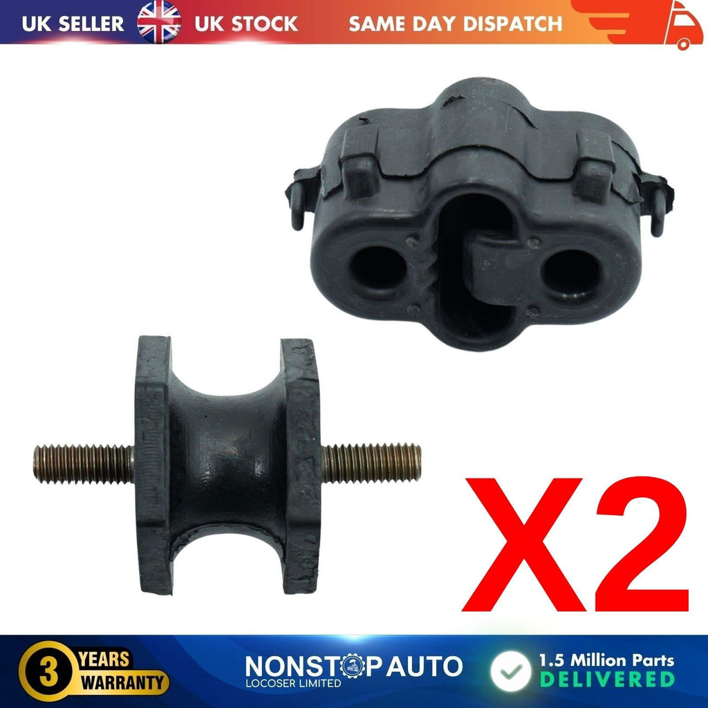 2X Exhaust Hanger Mount & Mount Rubber Fits Renault Master 206511084R, 7700565762