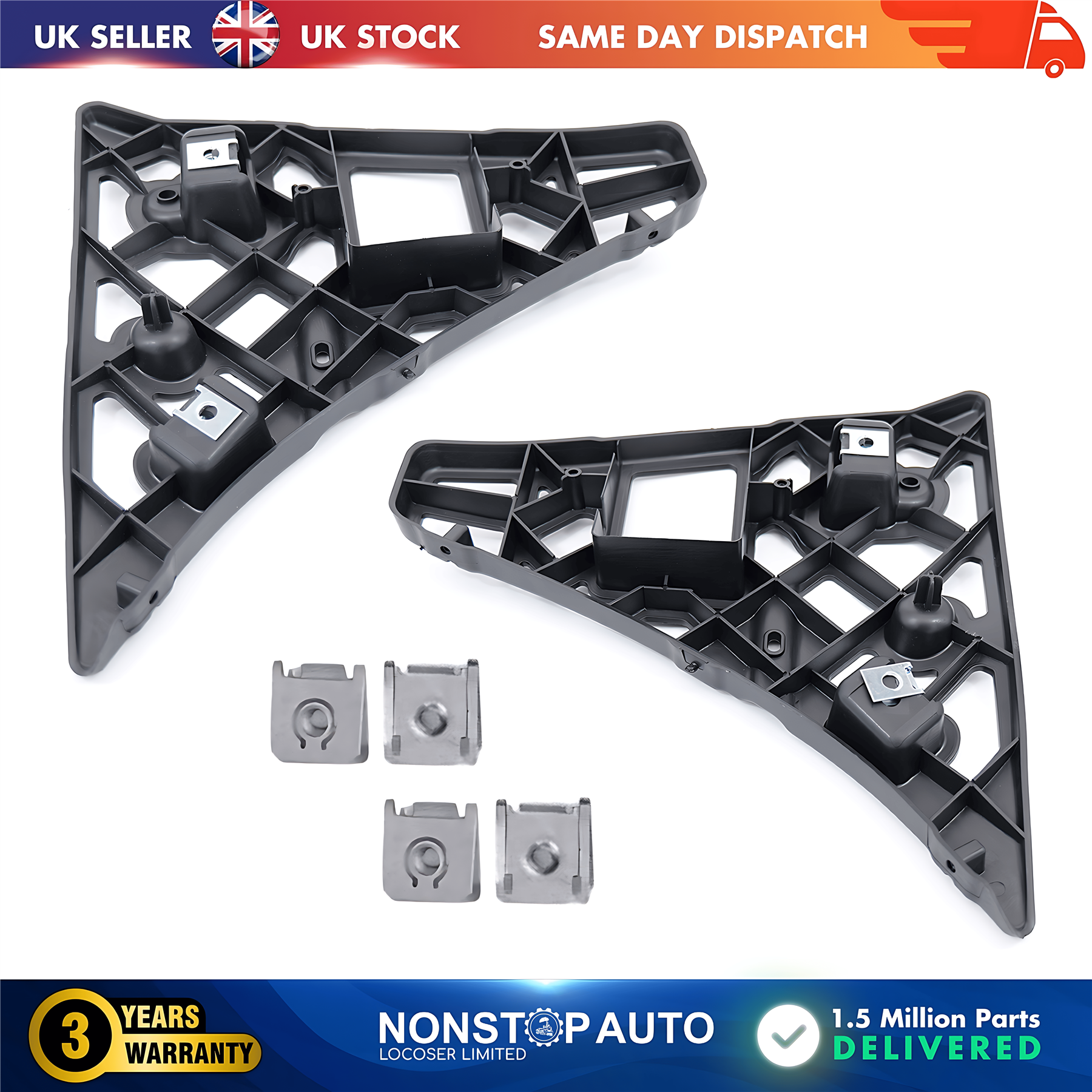 2X Front Bumper Bracket Left and Right For FORD Transit MK7 2006-2014