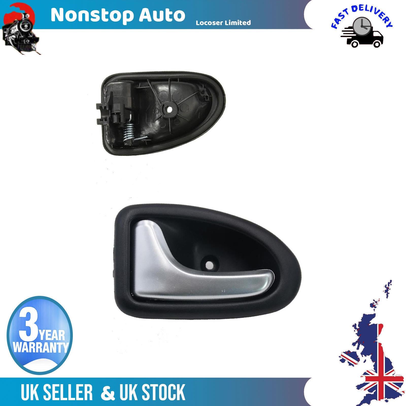 Inner Door Handle Chrome Right Side For VAUXHALL Movano A 7700830079