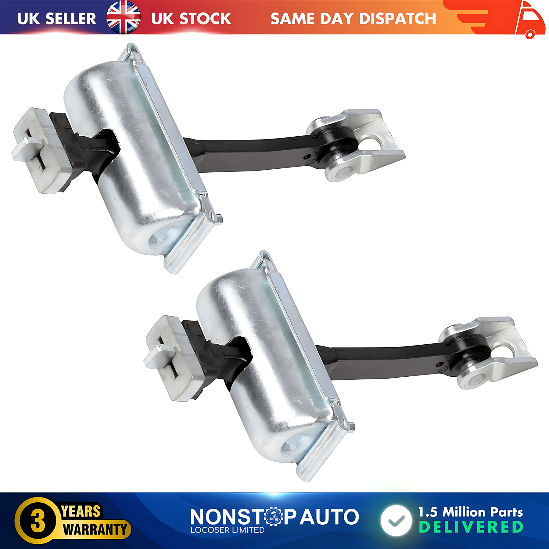 2X Front Door Check Strap L&R FORD Transit MK8 V363 2013 on BK31V23500AD