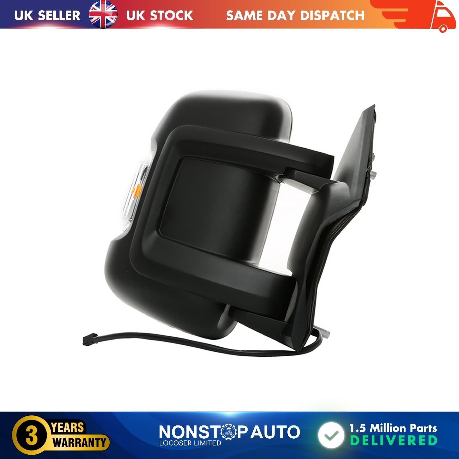 WING MIRROR ELECTRIC HEATED SHORT ARM RIGHT FULL DOOR FOR CITROEN JUMPER II FIAT DUCATO PEUGEOT BOXER E2310