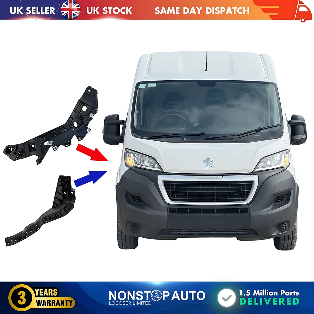 2X Front Bumper Bracket Holder Small and Large Right For CITROEN Relay FIAT Ducato PEUGEOT Boxer 2014 on