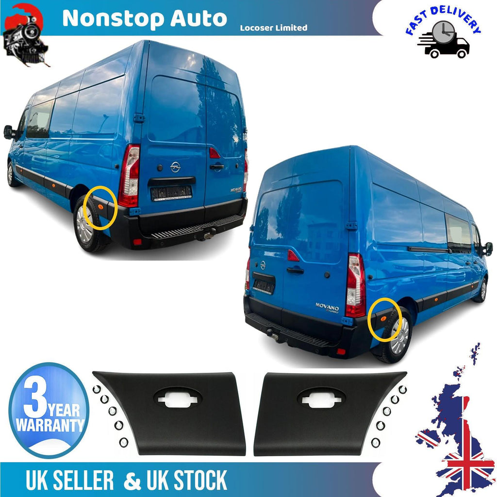 2X Side Moulding Strip Panel Rear L+R For VAUXHALL Movano B